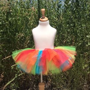 Multicolored Rainbow Tutu 2t